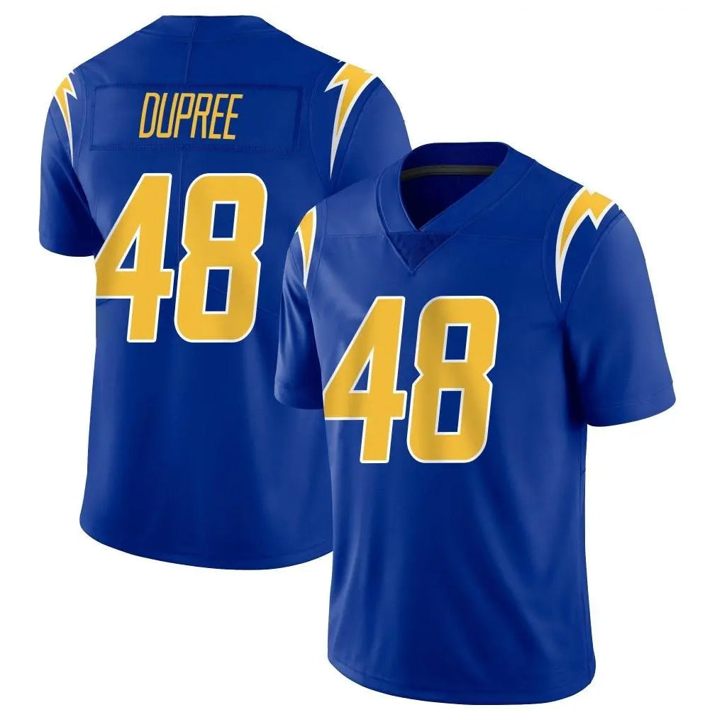Tlead LA.Chargers #48 Bud Dupree Player Royal Limited Vapor Home Game Stitched Jerseys