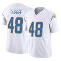 Tlead LA.Chargers #48 Bud Dupree Player White Limited Vapor F.U.S.E. Home Game Stitched Jerseys