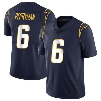 Tlead LA.Chargers #6 Denzel Perryman Player Navy Limited Vapor Untouchable Home Game Stitched Jerseys