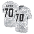 Tlead LA.Chargers #70 Rashawn Slater Player Arctic Camo Salute To Service Limited Game Stitched Jerseys
