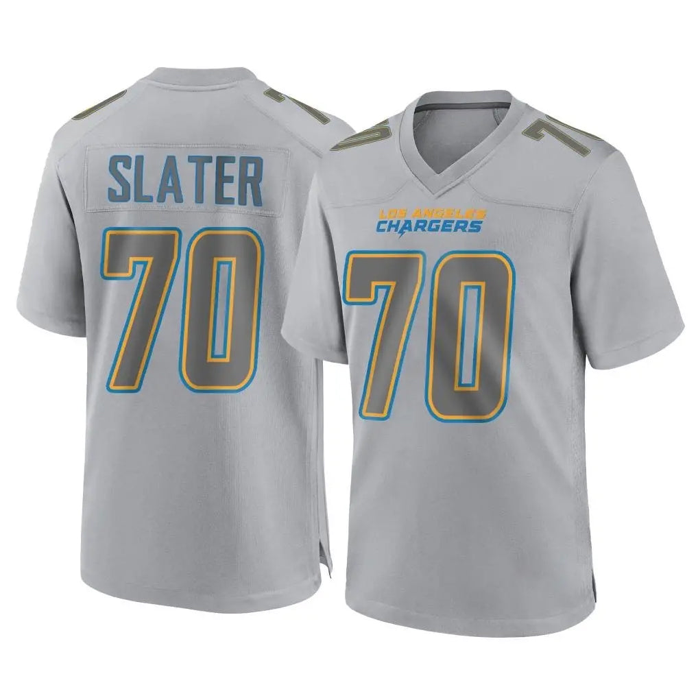 Tlead LA.Chargers #70 Rashawn Slater Player Gray Atmosphere Fashion Home Game Stitched Jerseys