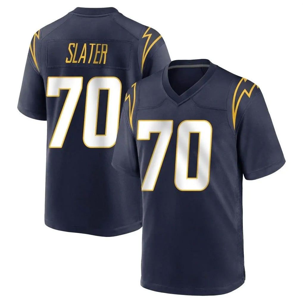 Tlead LA.Chargers #70 Rashawn Slater Player Navy Home Game Stitched Jerseys