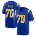 Tlead LA.Chargers #70 Rashawn Slater Player Royal Home Game Stitched Jerseys