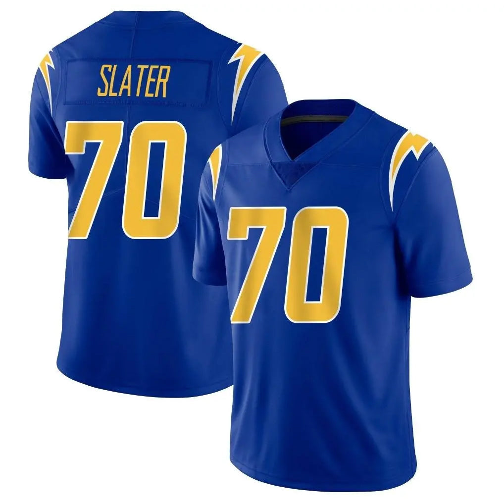Tlead LA.Chargers #70 Rashawn Slater Player Royal Limited Vapor Home Game Stitched Jerseys