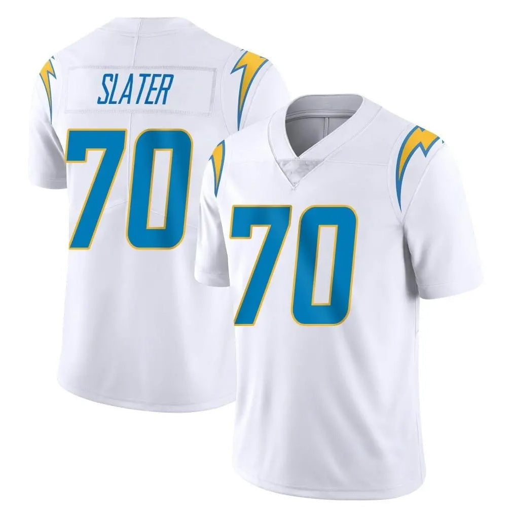 Tlead LA.Chargers #70 Rashawn Slater Player White Limited Vapor Untouchable Home Game Stitched Jerseys