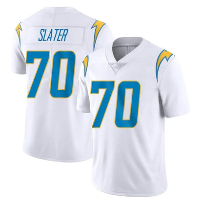 Tlead LA.Chargers #70 Rashawn Slater Player White Limited Vapor Untouchable Home Game Stitched Jerseys