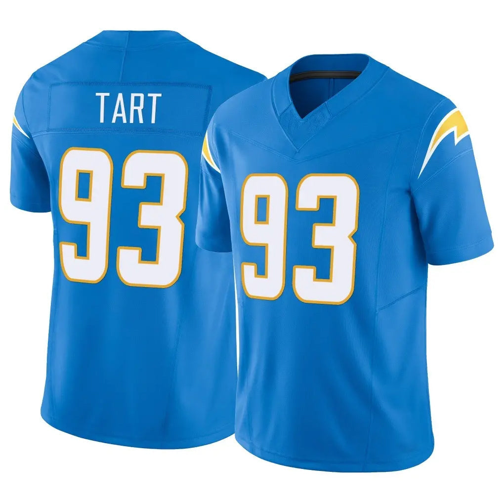 Tlead LA.Chargers #93 Teair Tart Player Blue Limited Vapor F.U.S.E. Home Game Stitched Jerseys