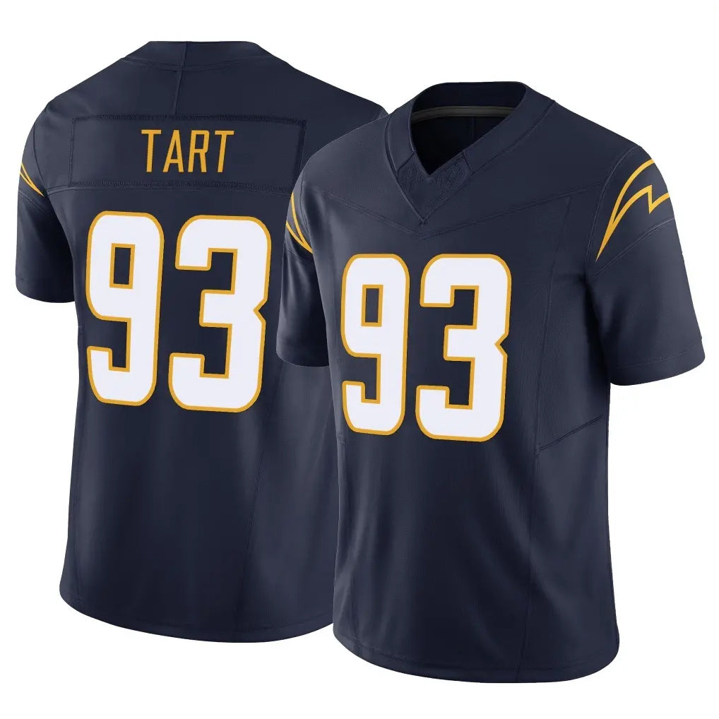 Tlead LA.Chargers #93 Teair Tart Player Navy Limited Vapor F.U.S.E. Home Game Stitched Jerseys