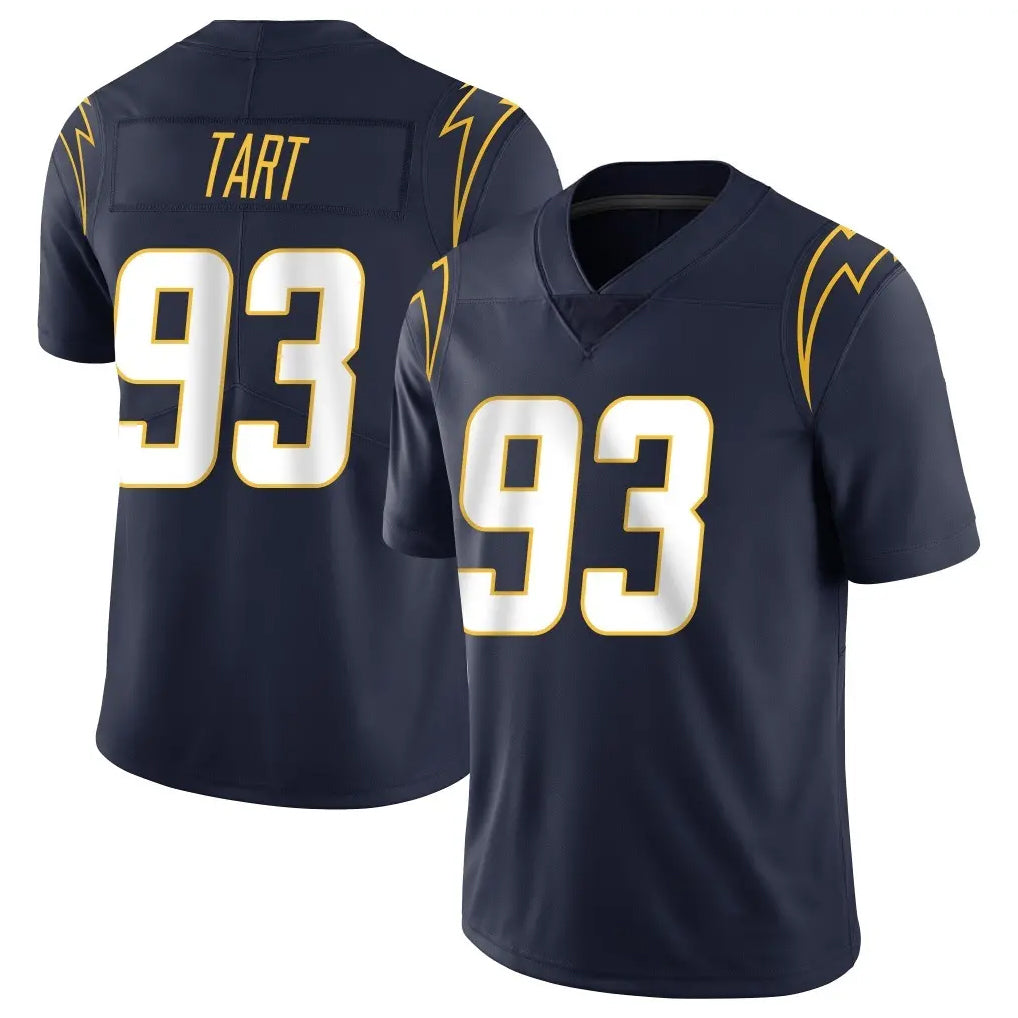Tlead LA.Chargers #93 Teair Tart Player Navy Limited Vapor Untouchable Home Game Stitched Jerseys