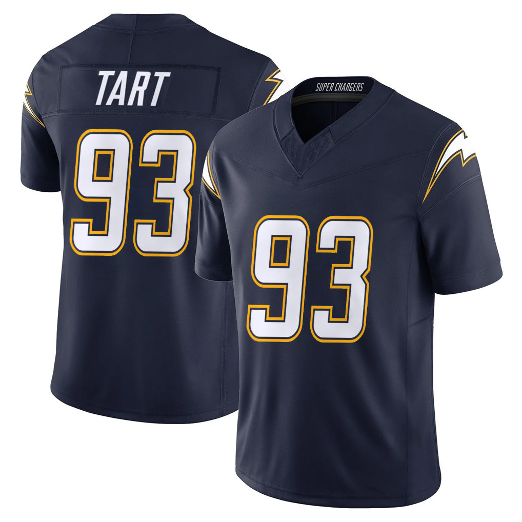 Tlead LA.Chargers #93 Teair Tart Player Navy Vapor F.U.S.E. Limited Home Game Stitched Jerseys