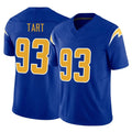 Tlead LA.Chargers #93 Teair Tart Player Royal Limited Vapor F.U.S.E. Home Game Stitched Jerseys
