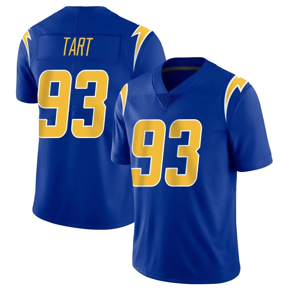 Tlead LA.Chargers #93 Teair Tart Player Royal Limited Vapor Home Game Stitched Jerseys