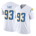 Tlead LA.Chargers #93 Teair Tart Player White Limited Vapor F.U.S.E. Home Game Stitched Jerseys