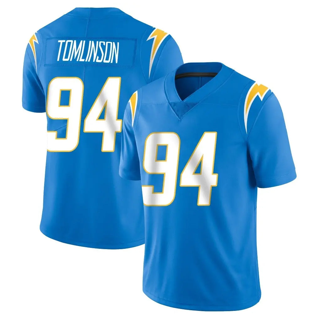 Tlead LA.Chargers #94 Dalvin Tomlinson Player Blue Limited Vapor Untouchable Home Game Stitched Jerseys