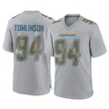 Tlead LA.Chargers #94 Dalvin Tomlinson Player Gray Atmosphere Fashion Home Game Stitched Jerseys