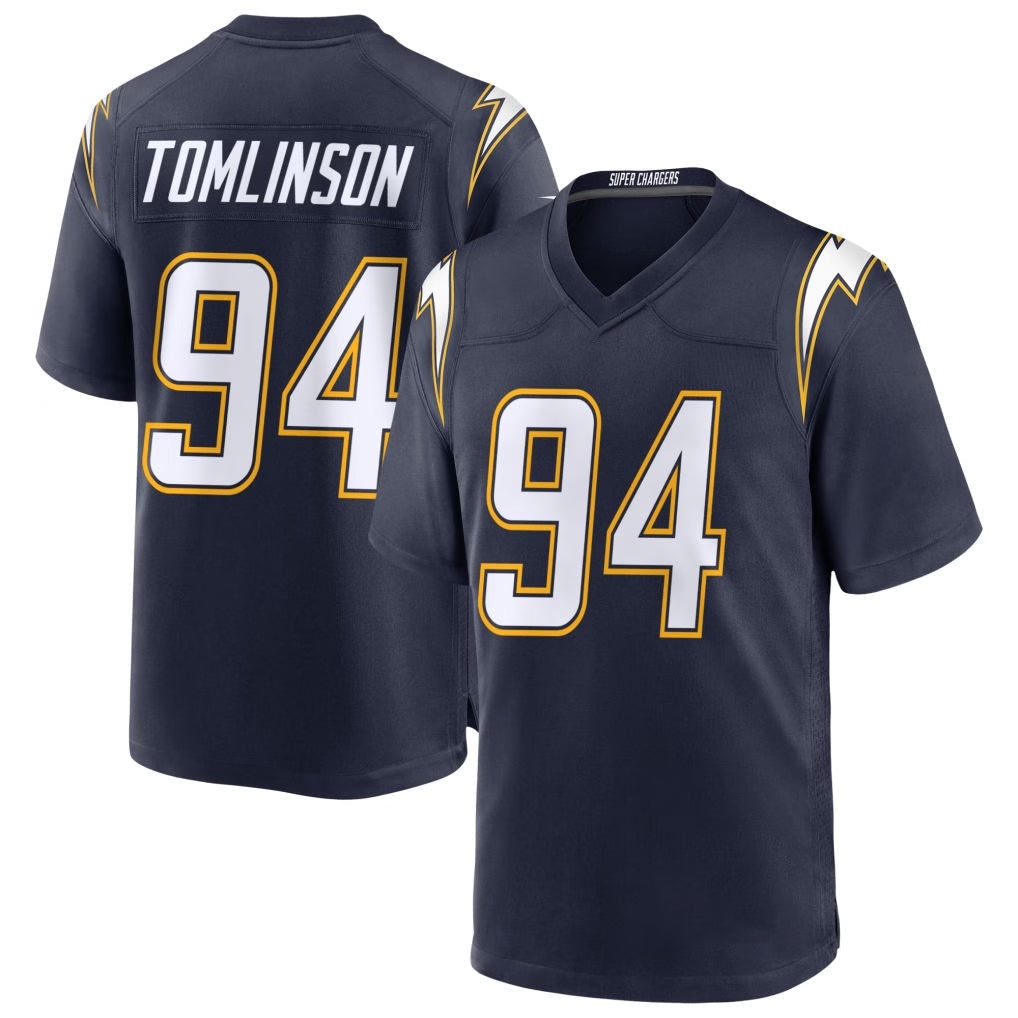 Tlead LA.Chargers #94 Dalvin Tomlinson Player Navy Alternate Home Game Stitched Jerseys