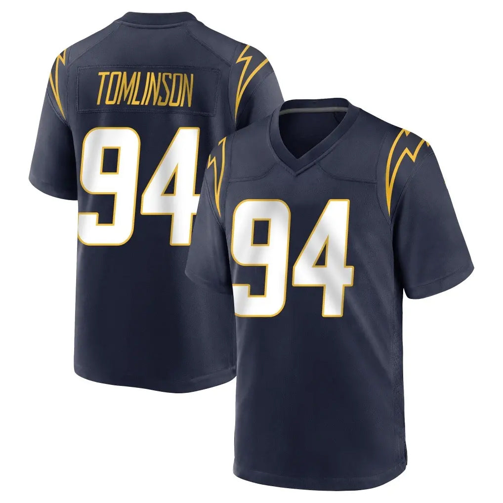 Tlead LA.Chargers #94 Dalvin Tomlinson Player Navy Home Game Stitched Jerseys