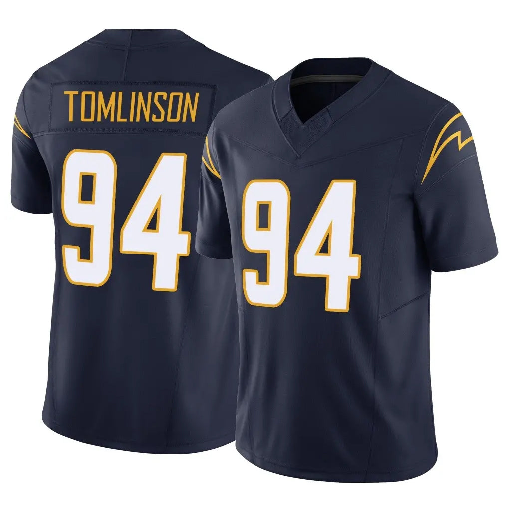 Tlead LA.Chargers #94 Dalvin Tomlinson Player Navy Limited Vapor F.U.S.E. Home Game Stitched Jerseys