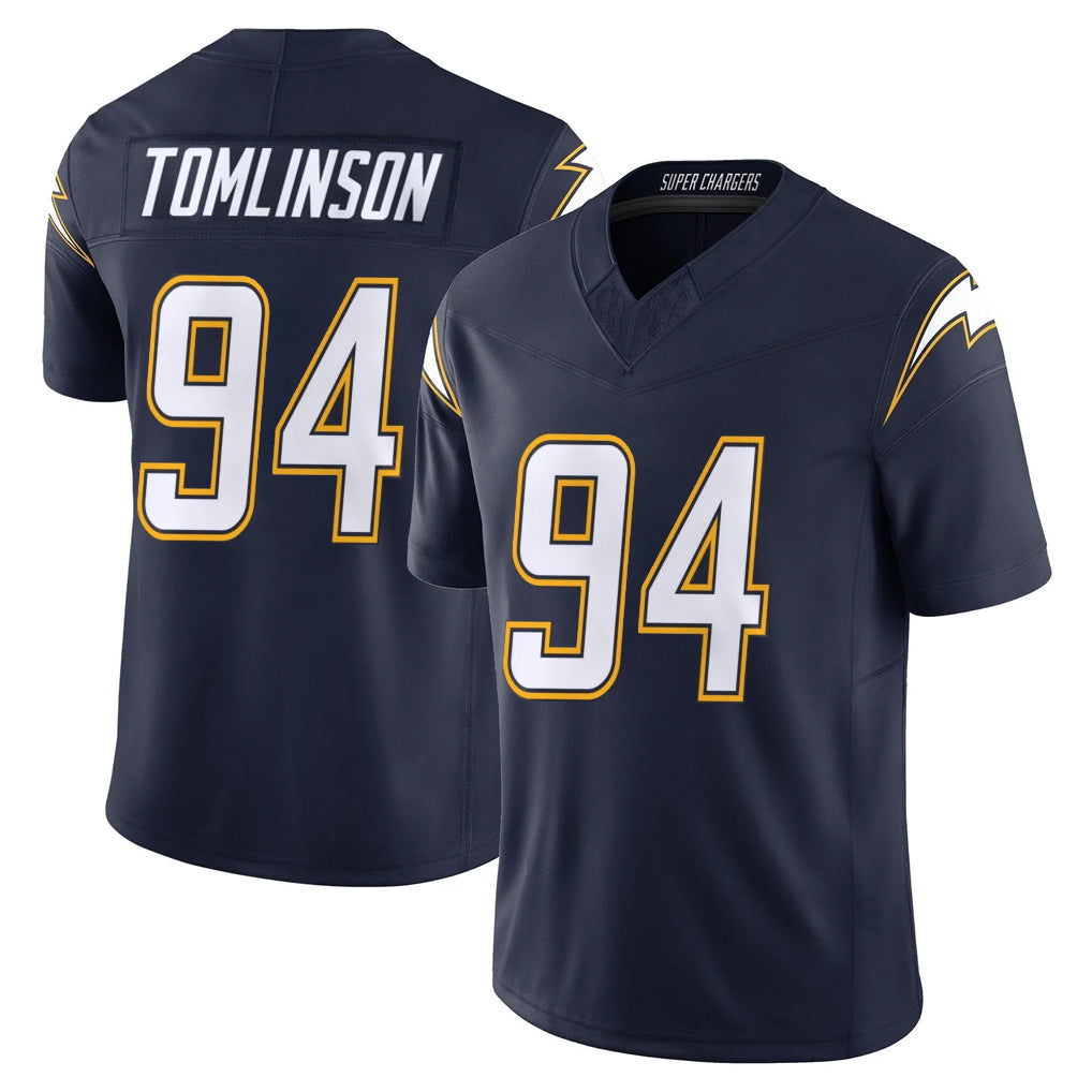 Tlead LA.Chargers #94 Dalvin Tomlinson Player Navy Vapor F.U.S.E. Limited Home Game Stitched Jerseys