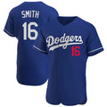Tlead LA.Dodgers #16 Will Smith Player Royal Limited Elite Home Stitched Jerseys