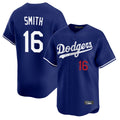 Tlead LA.Dodgers #16 Will Smith Player Royal Limited Home Stitched Jerseys