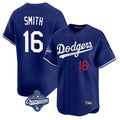 Tlead LA.Dodgers #16 Will Smith Player Royal World Series Meet Limited Home Stitched Jerseys