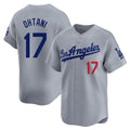 Tlead LA.Dodgers #17 Shohei Ohtani Player Gray Limited Home Stitched Jerseys