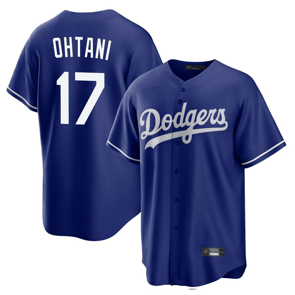 Tlead LA.Dodgers #17 Shohei Ohtani Player Royal Home Game Stitched Jerseys