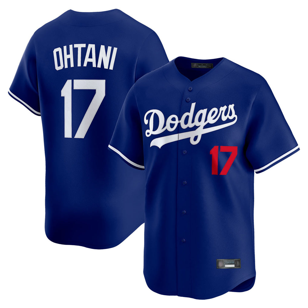 Tlead LA.Dodgers #17 Shohei Ohtani Player Royal Limited Home Stitched Jerseys