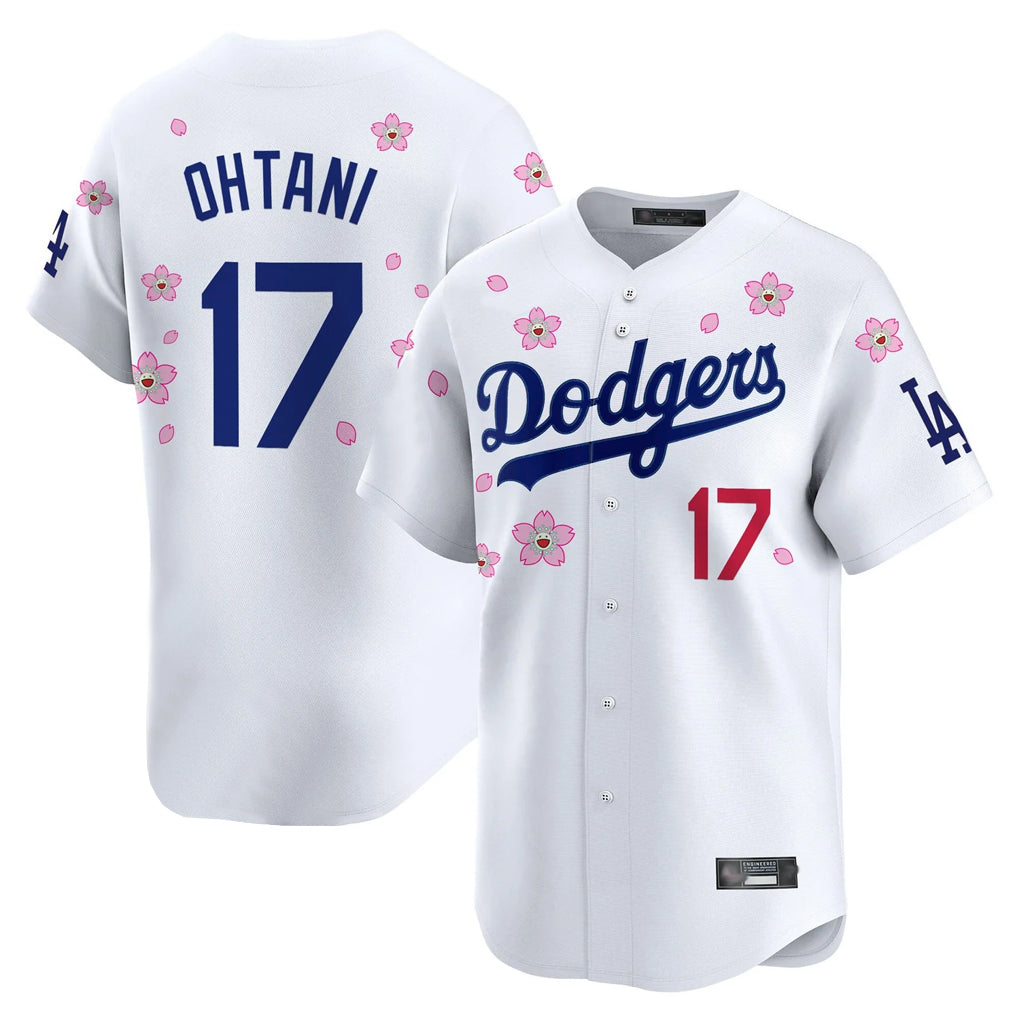 Tlead LA.Dodgers #17 Shohei Ohtani Player White Tokyo Series Vapor Premier Limited Stitched Jerseys