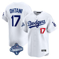 Tlead LA.Dodgers #17 Shohei Ohtani Player White World Series Meet Limited Home Stitched Jerseys