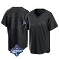 Tlead LA.Dodgers #18 Yoshinobu Yamamoto Player Black World Series Meet Pitch Fashion T-shirt Stitched Jerseys