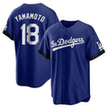 Tlead LA.Dodgers #18 Yoshinobu Yamamoto Player Royal City Connect Home Game Stitched Jerseys