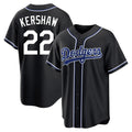 Tlead LA.Dodgers #22 Clayton Kershaw Player Black Carbon Limited Home Stitched Jerseys