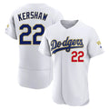 Tlead LA.Dodgers #22 Clayton Kershaw Player Gold White 2026 Collection Stadium Limited Elite Stitched Jerseys