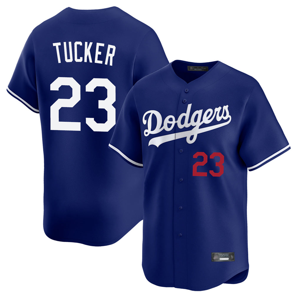 Tlead LA.Dodgers #23 Kyle Tucker Player Royal Limited Home Stitched Jerseys