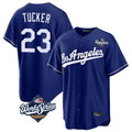 Tlead LA.Dodgers #23 Kyle Tucker Player Royal World Series Game Stitched Jerseys