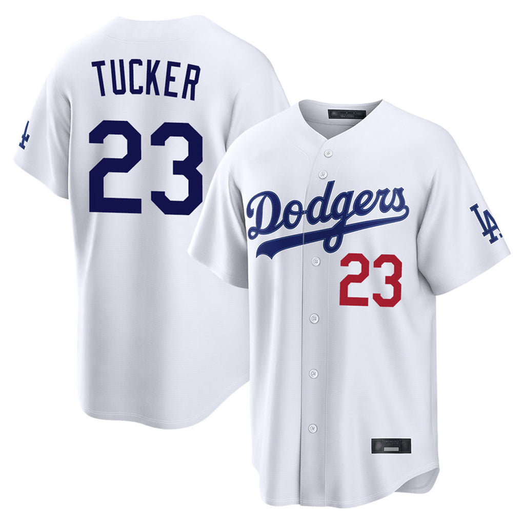 Tlead LA.Dodgers #23 Kyle Tucker Player White Home Game Stitched Jerseys