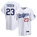 Tlead LA.Dodgers #23 Kyle Tucker Player White Home Game Stitched Jerseys