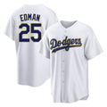 Tlead LA.Dodgers #25 Tommy Edman Player Gold White 2026 Collection Stadium Game Stitched Jerseys