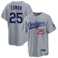 Tlead LA.Dodgers #25 Tommy Edman Player Gray Game Limited Home Stitched Jerseys
