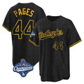 Tlead LA.Dodgers #44 Andy Pages Player Black Gold World Series Meet Limited Home Stitched Jerseys