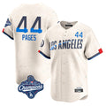 Tlead LA.Dodgers #44 Andy Pages Player Cream World Series Meet City Connect Limited Home Stitched Jerseys