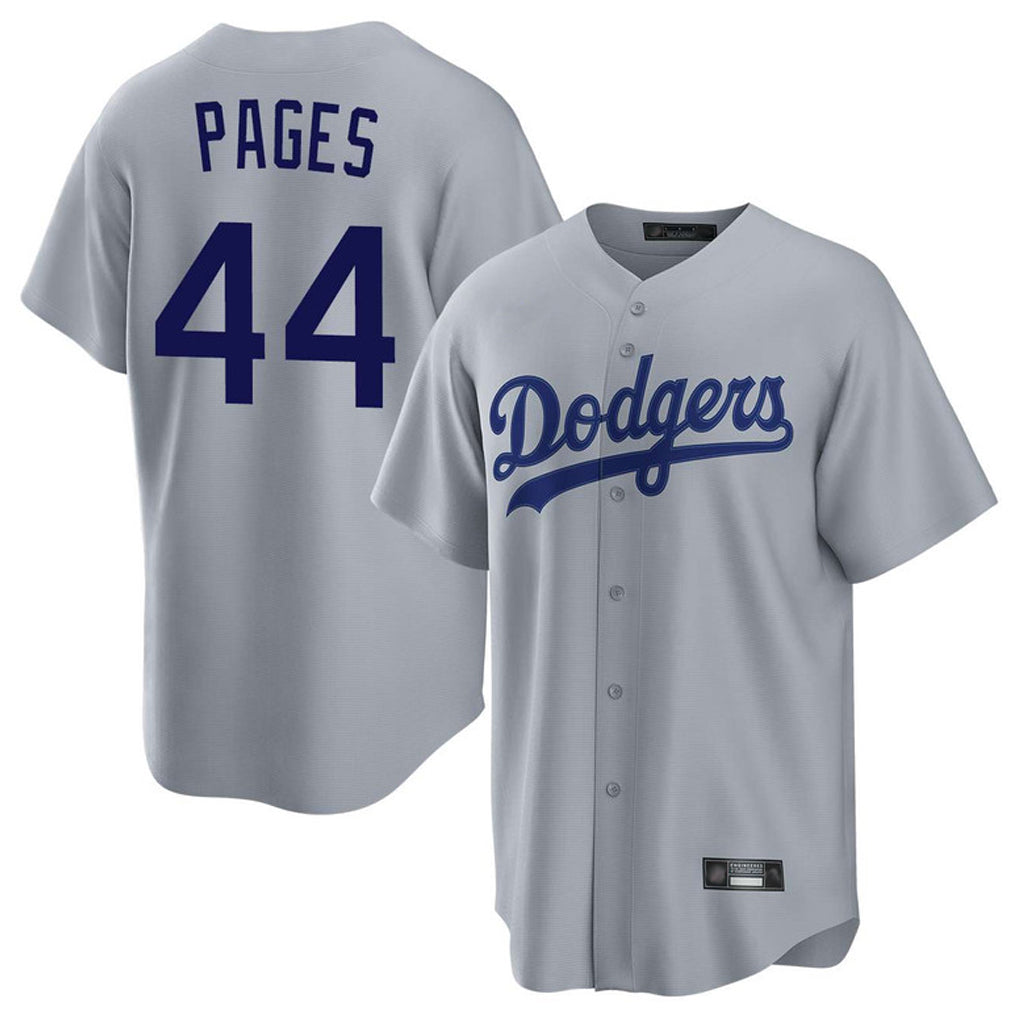 Tlead LA.Dodgers #44 Andy Pages Player Gray Game Stitched Jerseys
