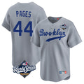 Tlead LA.Dodgers #44 Andy Pages Player Gray World Series Game Limited Home Stitched Jerseys