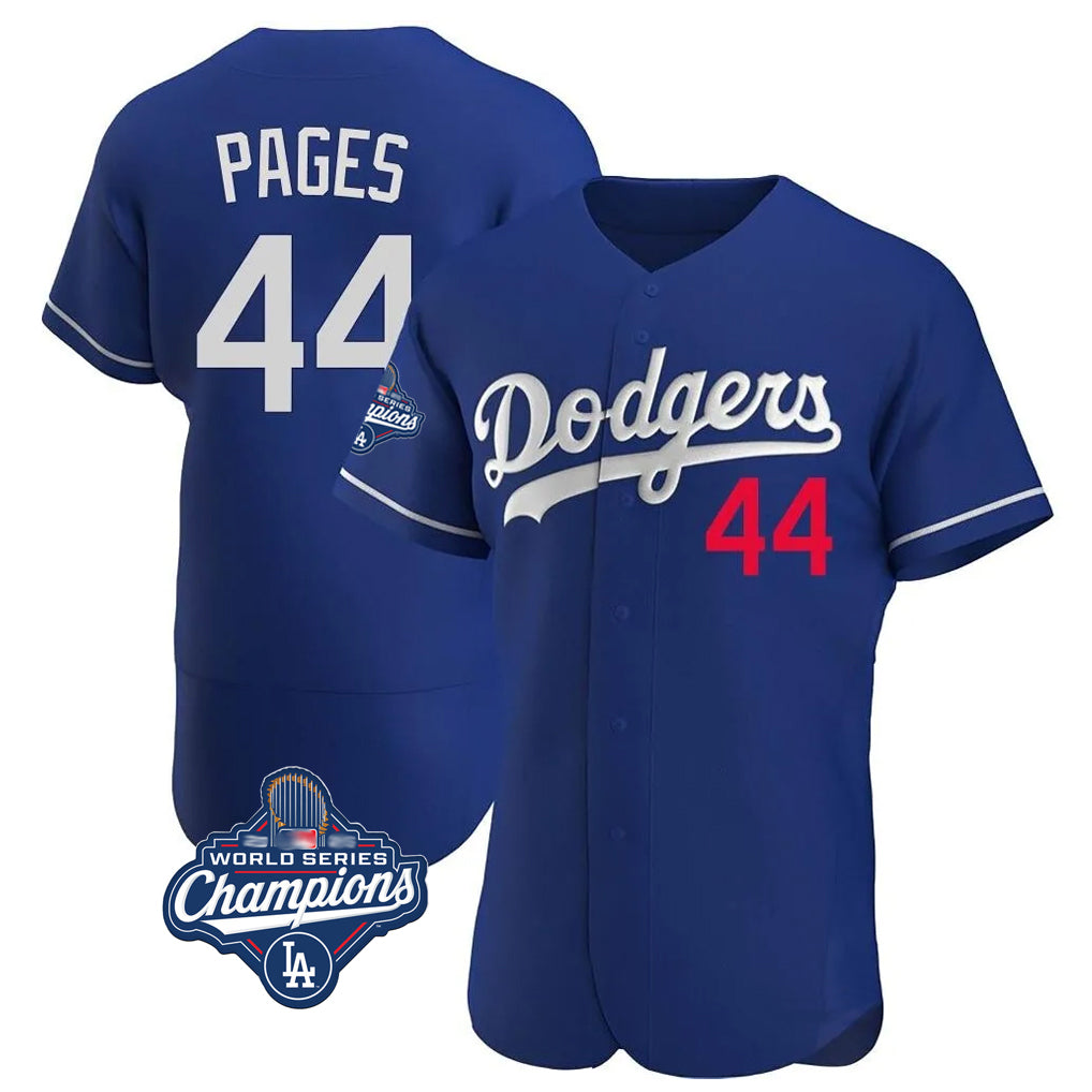 Tlead LA.Dodgers #44 Andy Pages Player Royal World Series Meet Limited Elite Home Stitched Jerseys