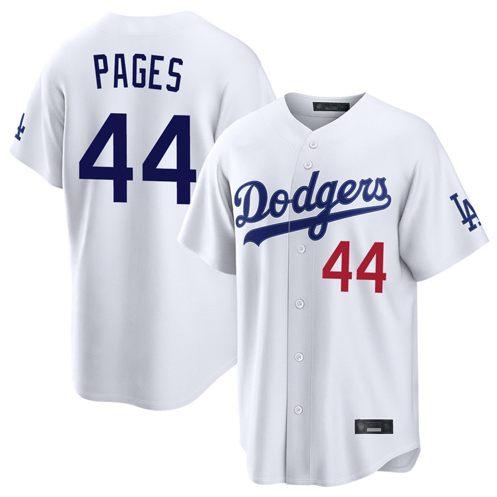 Tlead LA.Dodgers #44 Andy Pages Player White Home Game Stitched Jerseys