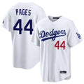 Tlead LA.Dodgers #44 Andy Pages Player White Home Game Stitched Jerseys
