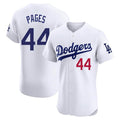 Tlead LA.Dodgers #44 Andy Pages Player White Limited Elite Home Stitched Jerseys