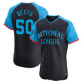 Tlead LA.Dodgers #50 Mookie Betts Player Black National League All-Star Limited Elite Home Stitched Jerseys